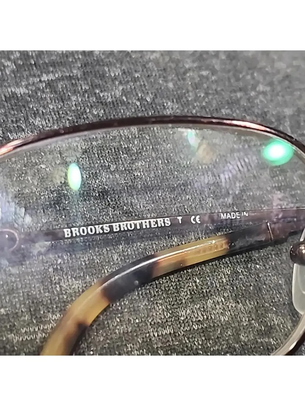 Brooks Brothers BB1014 1571 Brown Tortoise Oval Eyeglasses 50-19 145 Read